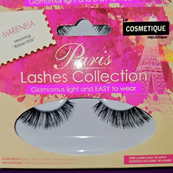 False eyelashes 10 pack of Marienela with adhesive. 100% Human Hair. - Picture 5 of 6